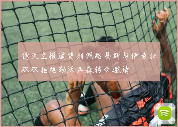 德天空报道费利佩路易斯与伊劳拉双双拒绝勒沃库森转会邀请
